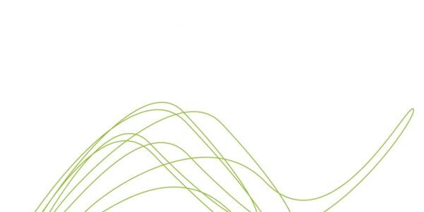 Das Logo des Lernraumes Sexualität: mehrere ineinander geschwungene Bogen in grüner Farbe. Darunter der Schriftzug Lernraum Sexualität. Raum in grüner Farbe.