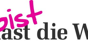 Auf dem Banner steht in schwarzen/pinken Buchstaben: Du hast/bist die Wahl! Fotoquelle: www.kunstnet.de