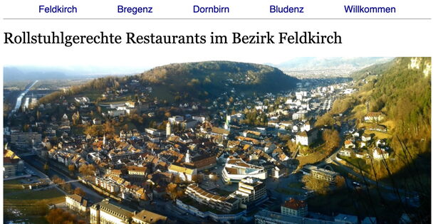Bild von der Homepage barrierefrei-essen.at