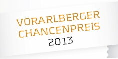 Das Logo des Vorarlberger Chancenpreises: der Schriftzug in Gold mit der Jahreszahl 2013.