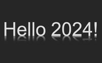 Schriftzug Hallo 2024